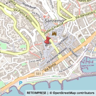 Mappa Piazza Roma, 1, 18038 Sanremo, Imperia (Liguria)