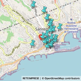 Mappa Via Debenedetti, 18038 Sanremo IM, Italia (0.3775)