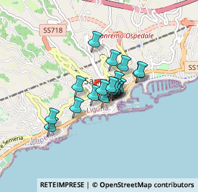 Mappa Piazza Eroi Sanremesi, 18038 Sanremo IM, Italia (0.5015)