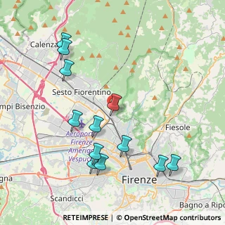 Mappa Via del Pontormo, 50141 Firenze FI, Italia (4.50833)