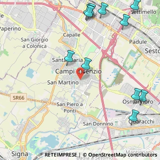 Mappa Via di Sotto, 50013 Campi Bisenzio FI, Italia (3.07545)