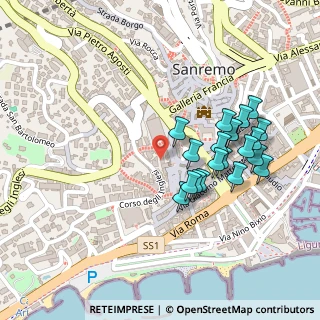 Mappa Via Privata Zappa, 18038 Sanremo IM, Italia (0.2305)