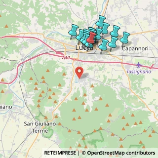Mappa Via degli Stipeti, 55012 Capannori LU, Italia (4.2085)