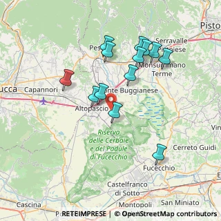 Mappa Via Pietro Mascagni, 55011 Altopascio LU, Italia (7.25385)