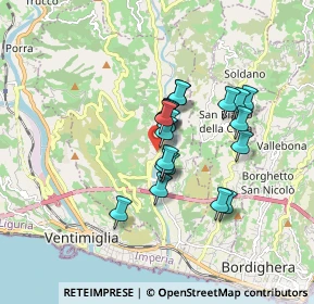 Mappa Corso Vittorio Emanuele, 18012 Bordighera IM, Italia (1.264)