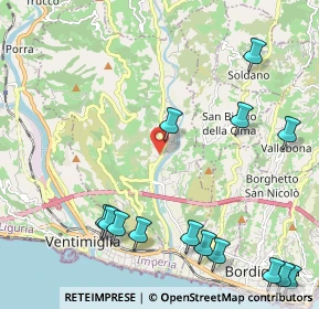 Mappa Corso Vittorio Emanuele, 18012 Bordighera IM, Italia (2.94429)