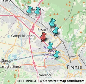 Mappa Via Amedeo Avogadro, 50019 Firenze FI, Italia (2.555)