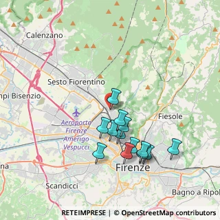 Mappa Via del Sodo, 50141 Firenze FI, Italia (3.60615)