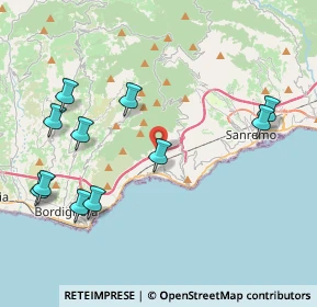 Mappa Strada Poggi Terrine, 18014 Ospedaletti IM, Italia (4.76818)