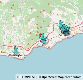 Mappa Strada Poggi Terrine, 18014 Ospedaletti IM, Italia (3.82727)