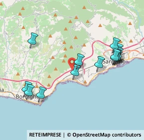 Mappa Strada Poggi Terrine, 18014 Ospedaletti IM, Italia (4.28286)