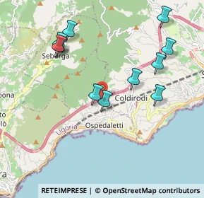 Mappa Strada Poggi Terrine, 18014 Ospedaletti IM, Italia (2.07909)