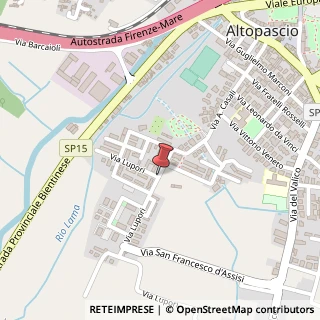 Mappa Via Regione Marche, 6, 55011 Altopascio, Lucca (Toscana)