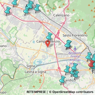 Mappa Via S. Giusto, 50013 Campi Bisenzio FI, Italia (7.2535)