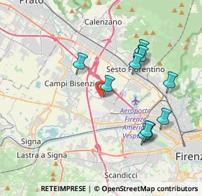 Mappa Lucchese Sn, 50019 Sesto Fiorentino FI, Italia (3.88364)