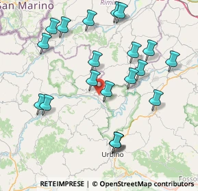 Mappa Piazza Martiri, 61020 Montecalvo In Foglia PU, Italia (8.6705)