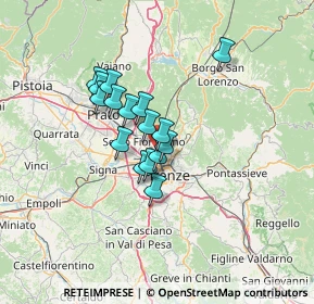 Mappa Via Enrico Baroni, 50141 Firenze FI, Italia (9.59188)