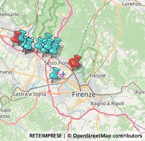 Mappa Via Gaspare Gozzi, 50141 Firenze FI, Italia (8.25385)