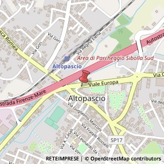 Mappa Viale Europa, 12, 55011 Altopascio, Lucca (Toscana)