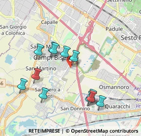 Mappa Via del Gelsomino, 50013 Campi Bisenzio FI, Italia (1.94667)