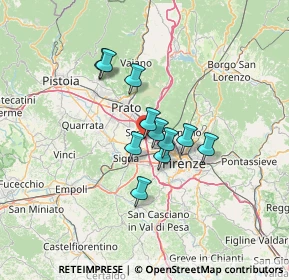 Mappa Via del Gelsomino, 50013 Campi Bisenzio FI, Italia (9.42091)