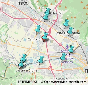 Mappa Via del Gelsomino, 50013 Campi Bisenzio FI, Italia (4.02692)