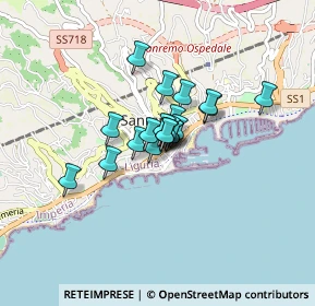 Mappa Via Giacomo Matteotti, 18038 Sanremo IM, Italia (0.461)