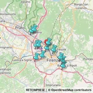 Mappa Via Pietro Fanfani, 50141 Firenze FI, Italia (5.735)