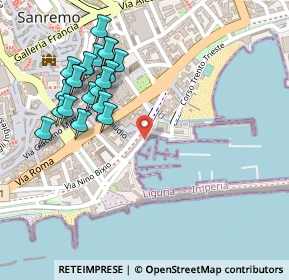 Mappa Corso Nazario Sauro, 18038 Sanremo IM, Italia (0.2675)