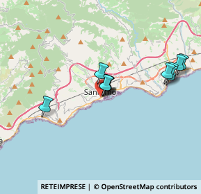 Mappa Vicolo Chintagna, 18038 Sanremo IM, Italia (3.75)