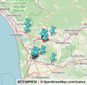 Mappa Guamo, 55060 Capannori LU, Italia (10.64308)
