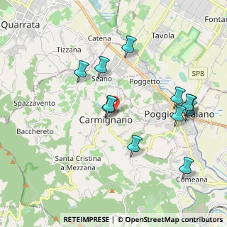 Mappa Via Loggette, 59015 Carmignano PO, Italia (2.07833)