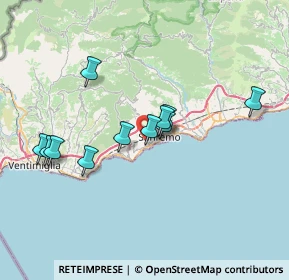 Mappa Strada San Lorenzo, 18038 Sanremo IM, Italia (6.54455)