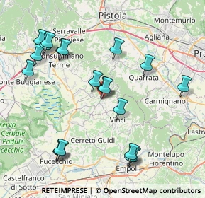 Mappa Via Ventura Vitoni, 51035 Lamporecchio PT, Italia (8.9955)