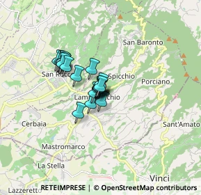 Mappa Via Ventura Vitoni, 51035 Lamporecchio PT, Italia (0.988)