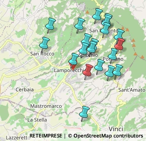 Mappa Via Ventura Vitoni, 51035 Lamporecchio PT, Italia (1.9225)