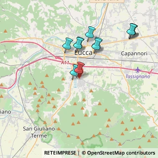 Mappa Via per Vorno, 55012 Capannori LU, Italia (3.86636)