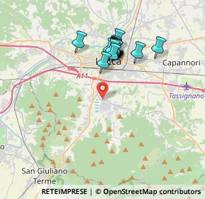 Mappa Via per Vorno, 55012 Capannori LU, Italia (3.25211)