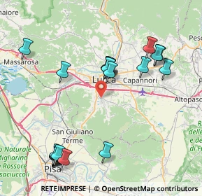 Mappa Via per Vorno, 55012 Capannori LU, Italia (9.2035)