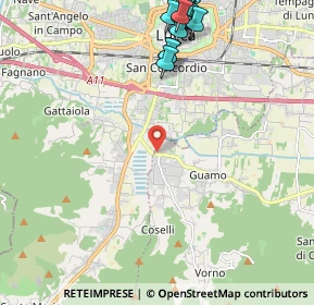 Mappa Via per Vorno, 55012 Capannori LU, Italia (2.883)