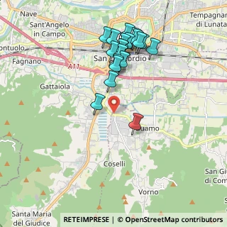 Mappa Via per Vorno, 55012 Capannori LU, Italia (1.9795)
