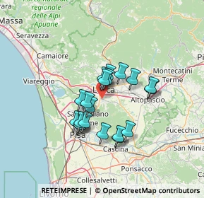Mappa Via per Vorno, 55012 Capannori LU, Italia (10.4855)