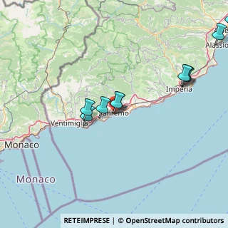 Mappa Via Nino Bixio, 18038 Sanremo IM, Italia (21.85083)