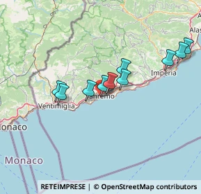 Mappa Via Nino Bixio, 18038 Sanremo IM, Italia (19.88615)