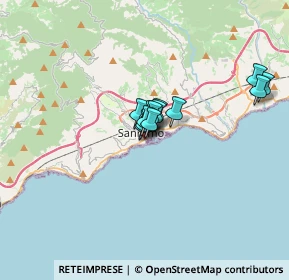 Mappa Via Nino Bixio, 18038 Sanremo IM, Italia (3.37313)