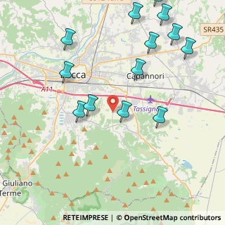 Mappa Via dello Spada, 55012 Capannori LU, Italia (5.08769)