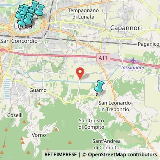 Mappa Via dello Spada, 55012 Capannori LU, Italia (4.05)