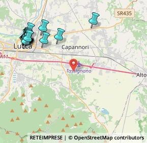 Mappa Via di Colognora, 55012 Capannori LU, Italia (5.72789)
