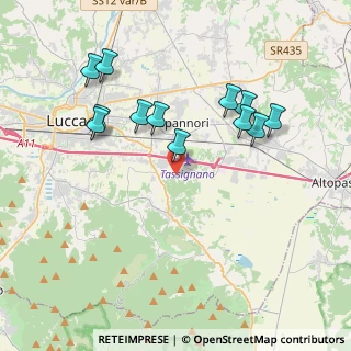Mappa Via di Colognora, 55012 Capannori LU, Italia (3.96583)
