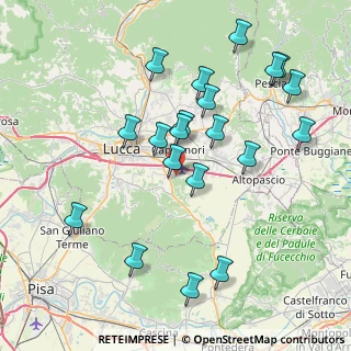 Mappa Via di Colognora, 55012 Capannori LU, Italia (8.3665)